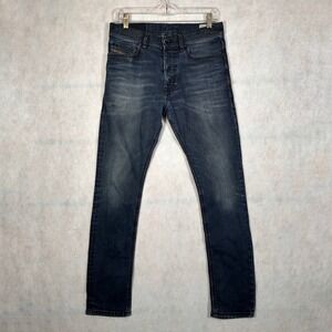 Diesel Jeans Mens 28x30 Dark Wash Blue Good Slim Fit Button Fly Denim Pants